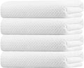 HOMEXCEL 4PK Bath Towel Set, 30x60 in, Absorbent Large Towels for Bathroom | Ultra Soft, Lightweight, Quick Dry Towels for Pool, Beach, Swim, Yoga, SPA, White