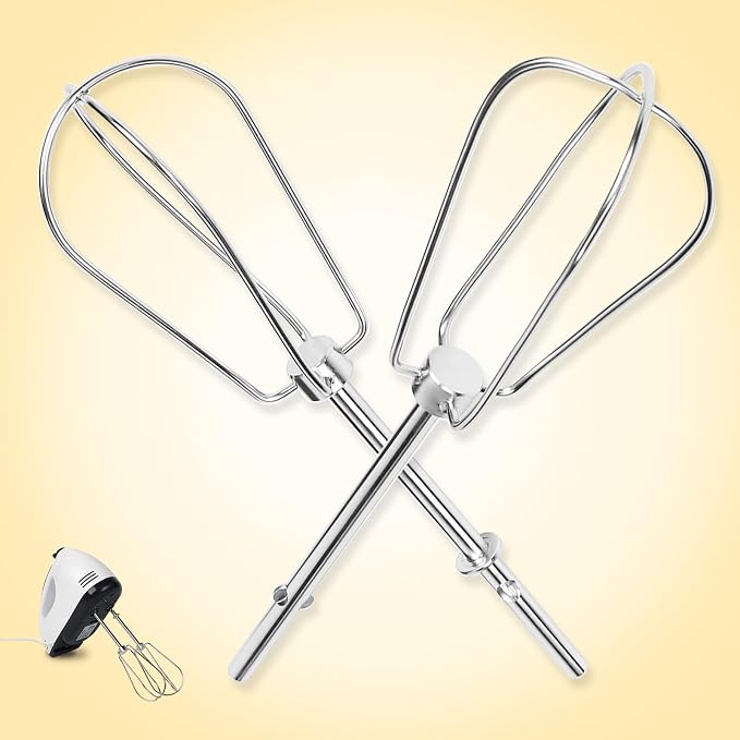 Hand Mixer Beaters for Kitchenaid, W10490648 Beaters Attachments Compatible with KitchenAid Hand Mixer KHM2B AP5644233 PS4082859