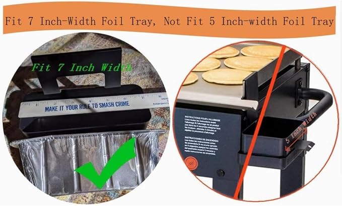 50-Pack Firsgrill Professional Fits Blackstone 17" 22" 28" 30"36" Griddle Grease catcher Cup Liners 8" L *3.75" W* 3"H