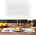 2-Pack Silicone Counter Mats 24”x16”, White Translucent | 1.5mm thick silicone counter protector, heat resistant & non-slip. Works for air fryer, hot pots, pans and coffee maker.