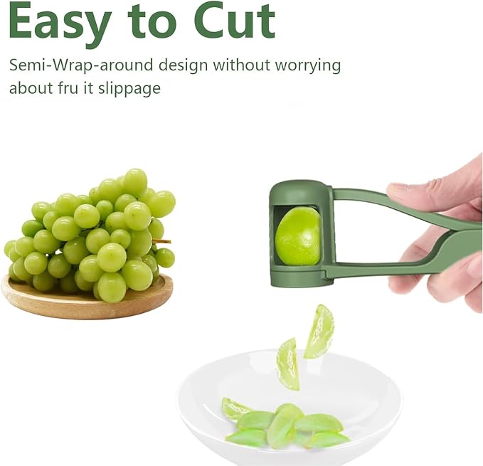 WhiteRhino Grape Cutter for Toddlers 1-3,Grape Slicer for Toddlers Grape Cutter Tool Cherry Tomato Strawberry Sandwich Cutter for Kids Lunch Accessories,Kitchen Gadget Grape Quarter