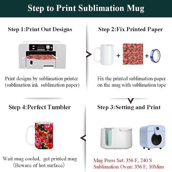 ABBSH Color Changing Mugs, Sublimation Mugs Black Color Changing Coffee Mugs Heat Sensitive Coffee Mugs Tazas Magicas Para Sublimacion 15 OZ With Box Set of 12