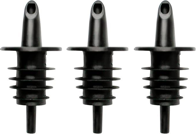 Hawaiian Shaved Ice Syrup Precise Control Bottle Pourers, Professional Pour Spouts for Snow Cone & Drink Flavors (3-Pack)
