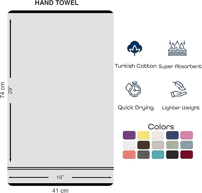 Hawmam Linen Pink Hand Towels 4 Pack Turkish Cotton Premium Quality Soft and Absorbent Small Towels for Bathroom