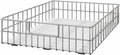 Pull out Cabinet Organizer, Stainless Steel 1-Pack (20.1"W x 21"D) Full-Extension Slide out Drawer, Adhesive Roll out Can Spice Storage Basket Shelf Rack for Pantry, Kitchen, Bathroom, Home Closet