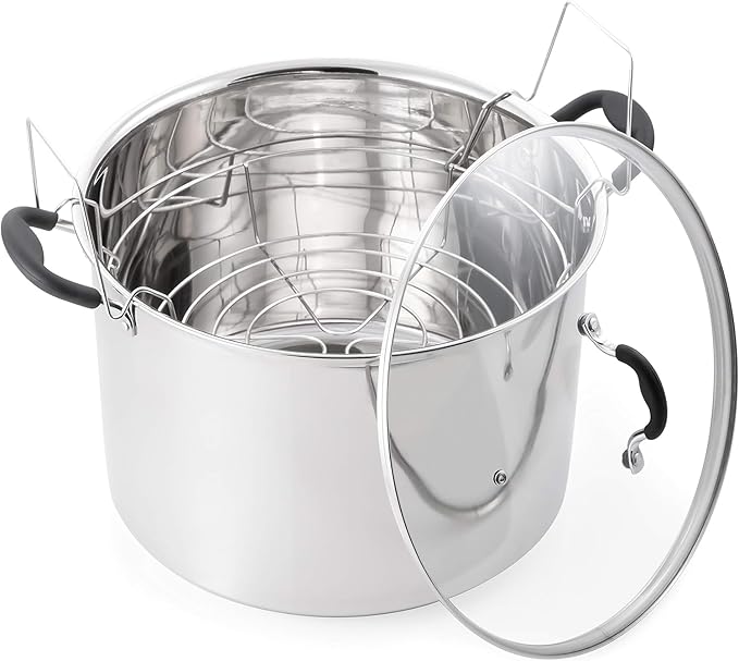 Prep•N•Cook by McSunley 21.5Qt Induction Stainless Steel Water Bath Canner