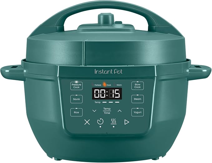 Instant Pot 4QT RIO Mini 7-in-1 Multi-Cooker, Pressure Cooker, Slow cook, Sauté, Steam, Rice Maker, Yogurt, & Warmer, Eucalyptus, 4 Quarts