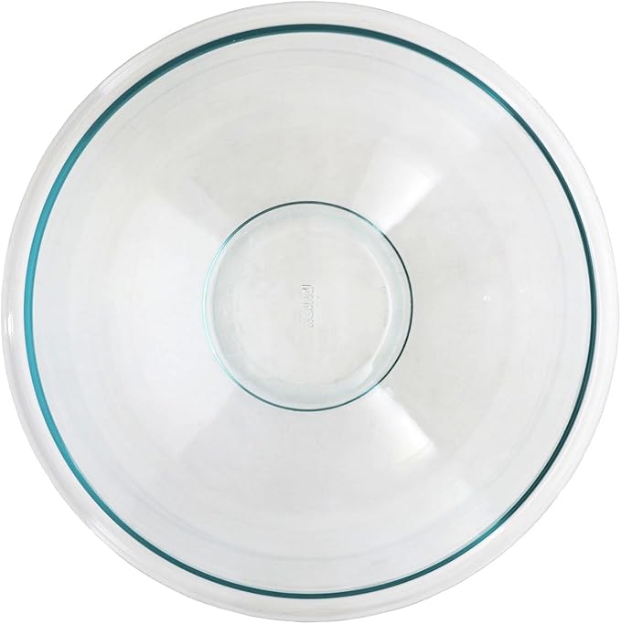 Pyrex 326 4-Quart Glass Mixing Bowl - Made in USA | Thermal Shock Resistant | Clear Design | Mixing And Serving Use | Easy Pour Spout | Dishwasher Safe