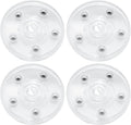 4Pcs Clear Acrylic Lazy Susan 2.5 Inch Turntable Organizer Bearings | Mini Lazy Susan, Small Lazy Susan Turntable, 360° Rotating Swivel Plate for Spice Rack, Cosmetic, Cake, Pantry, DIY Display
