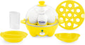 PEEPS & Dash Rapid Egg Cooker, Chick Omelette Mold, Yellow | Electric Egg Poacher, Boiler, Steamer & Omelette Maker Machine, Soft or Poached Eggs for Breakfast, Auto Shut-Off, BPA-Free