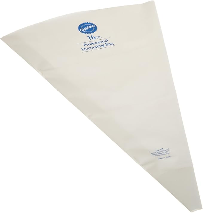Wilton Professional Reusable Decorating Piping Bag, 16 Inch | Thick Reusable Plastic Piping Bag Fits Standard Couplers & Tips, Easy to Clean, Perfect for Large Batches of Cake Decorating