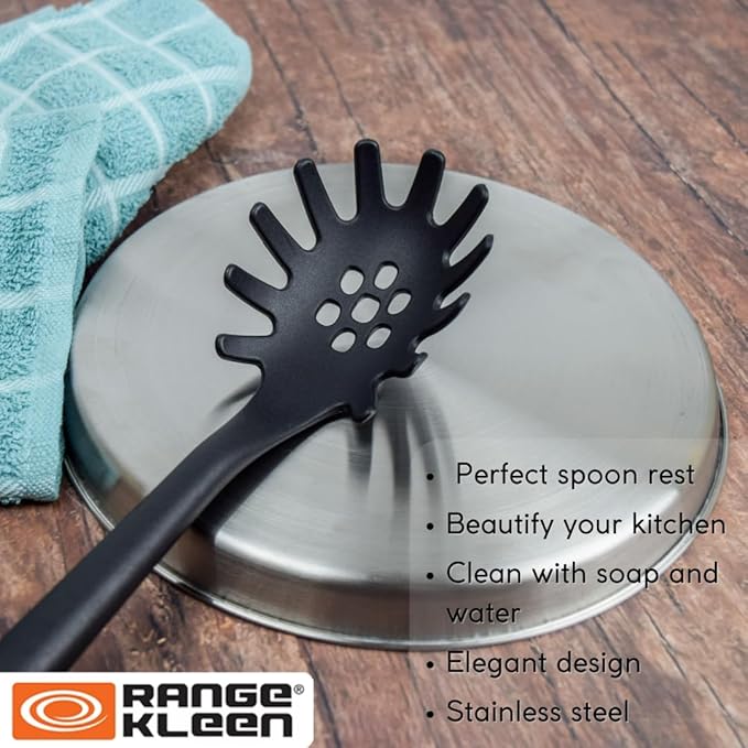 Range Kleen 550 Stainless Steel Round Burner Kovers, Set of 4