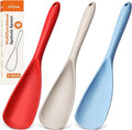 3 PACK Silicone Cooking Spatula & Spoon for Nonstick Cookware, BPA-Free | Multifunction Spoonula for Baking, Cooking, Serving, Mixing, Stirring, Scoop, Scrape - One-Piece Formed, Dishwasher Safe