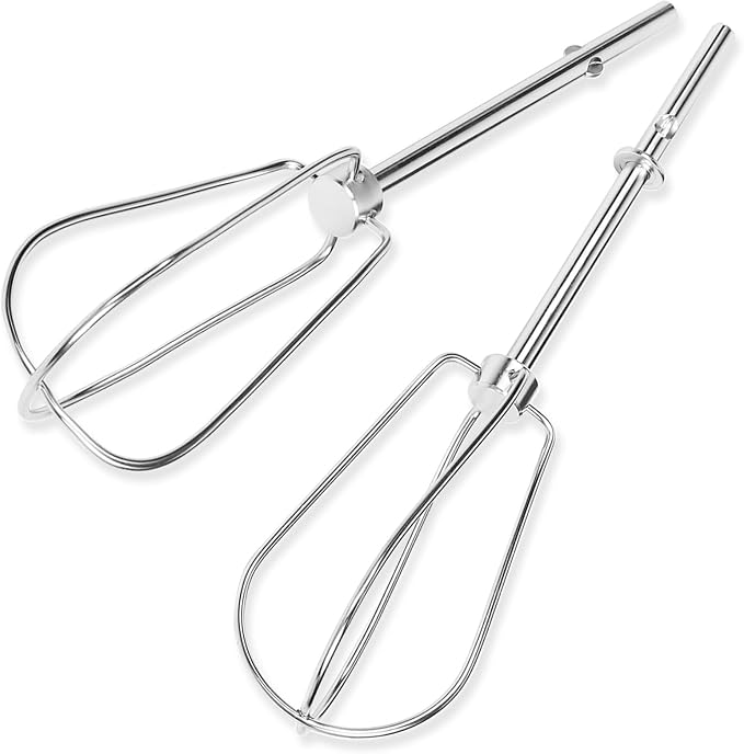 Hand Mixer Beaters for Kitchenaid, W10490648 Beaters Attachments Compatible with KitchenAid Hand Mixer KHM2B AP5644233 PS4082859