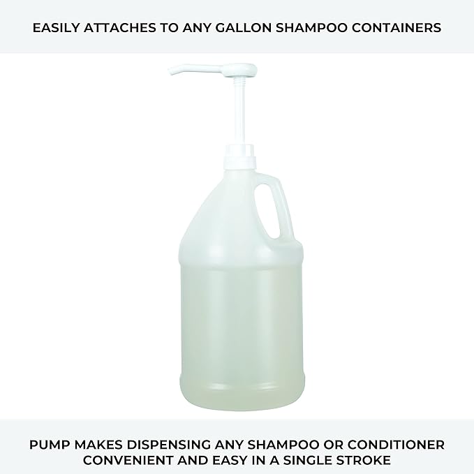 Ginger Lily Farms Premium Gallon Pump, Dispenses One Ounce Per Pump, Fits Most Standard Gallon Bottles and Containers