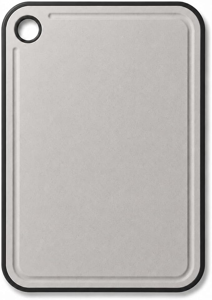 Oslo Non Toxic Food Grade Wheat Straw Cutting Board, BPA Free, Formaldehyde Free, Dishwasher Safe, Non Slip With Juice Groove, Gentle On Knives, 15 x11