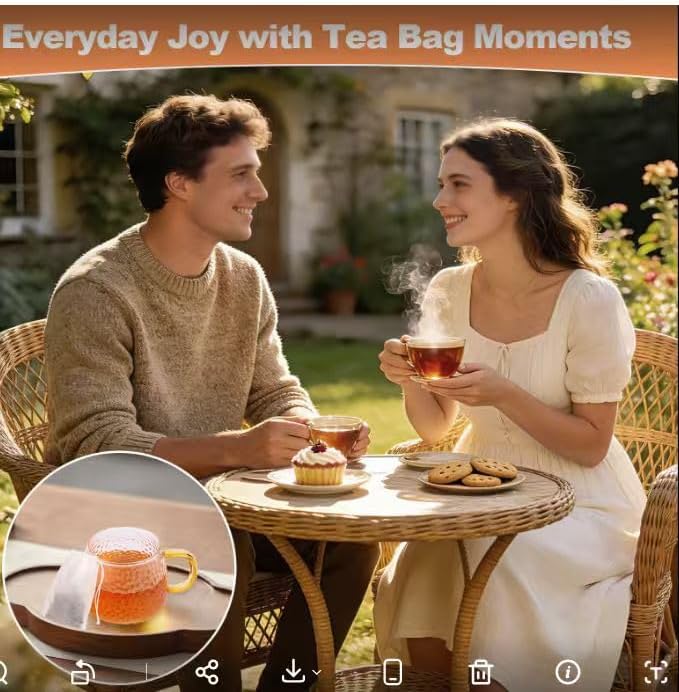 400 PCS Tea Bags for Loose Leaf Tea, Empty Disposable Filter Bags | 3.54"x2.75" disposable drawstring tea filters, food grade material for loose tea, coffee, spices, cooking seasoning and DIY