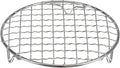 HARFINGTON Round Cooking Rack 6-inch 201 Stainless Steel Cross Wire Barbecue Grill Net with 20mm Legs for Cooking Baking Steaming BBQ