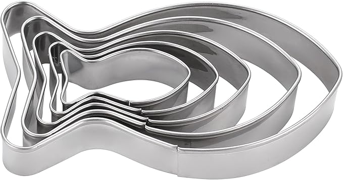 MrCookie Goldfish/Fish Cookie Cutters Stainless Steel.