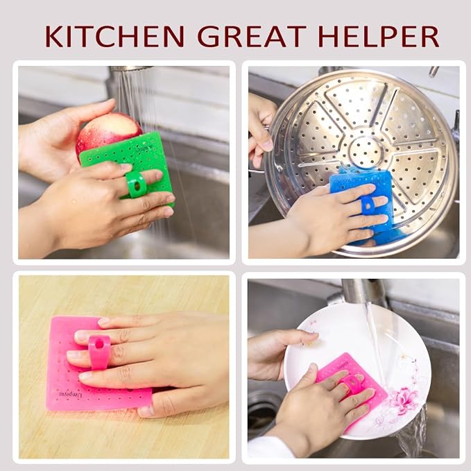 Vegetable Brush Multifunctional Flexible Potato Brush 3 Pcs Vegetable Cleaning Brushes Veggie Cleaner for Fruits Vegetables