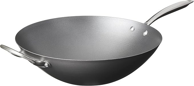 Nordic Ware Asian Spun Wok, 14", Metallic