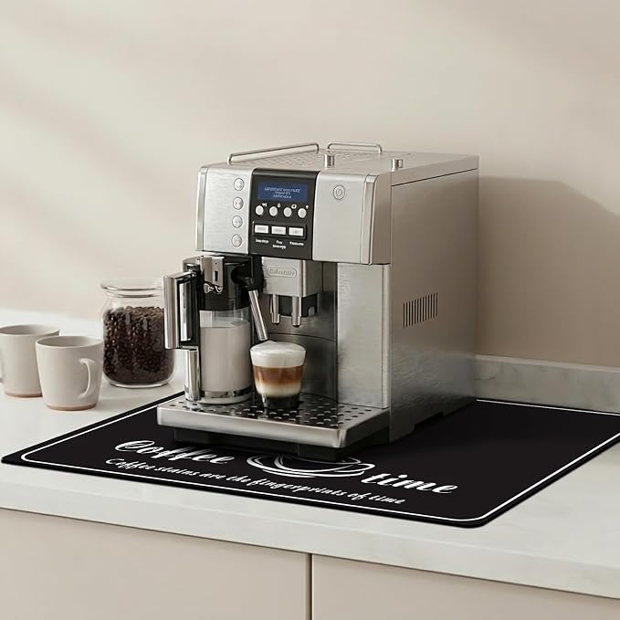 Dish Drying Mats for Kitchen Counter, Waterproof Coffee Mat for Countertop, Under Sink Mats, Coffee Bar Mat Accessories