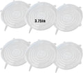 Silicone Stretch Lids, 6 Pcs, 3.75in | Reusable and Durable, Silicone Container Covers, Food Storage, Expandable Bowl Covers, Dishwasher & Freezer Safe