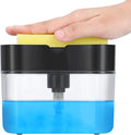 New 2026 Version Premium Quality Dish Soap Dispenser - Countertop Kitchen Soap Dispenser, Sink Dish Washing Soap Dispenser 13 Ounces (Sponge Included)
