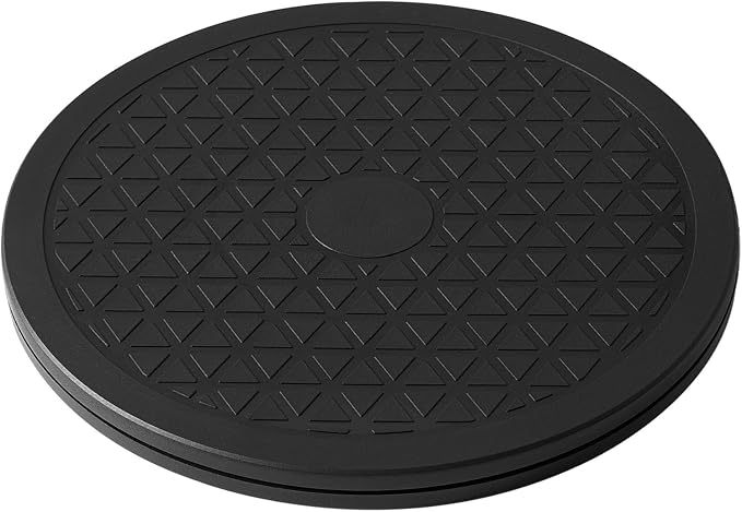 2 Pcs Multi-use Heavy Duty Rotating Swivel Stand - Lazy Susan with Steel Ball Bearings for Model Base/Rotating Plants/Crafts Stand Monitor/Big Screen TV/Monitors/Potted Plants (8 Inch)