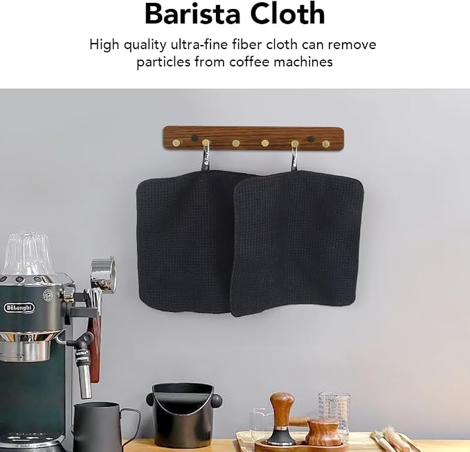 Dish Cloths for Washing Dishes with Scrub Side, Microfiber Dish Rags | Dual-sided microfiber dish cloths with scrubber for stuck-on food, quick dry kitchen washcloths 9 Pack, 9 Inch dark-black