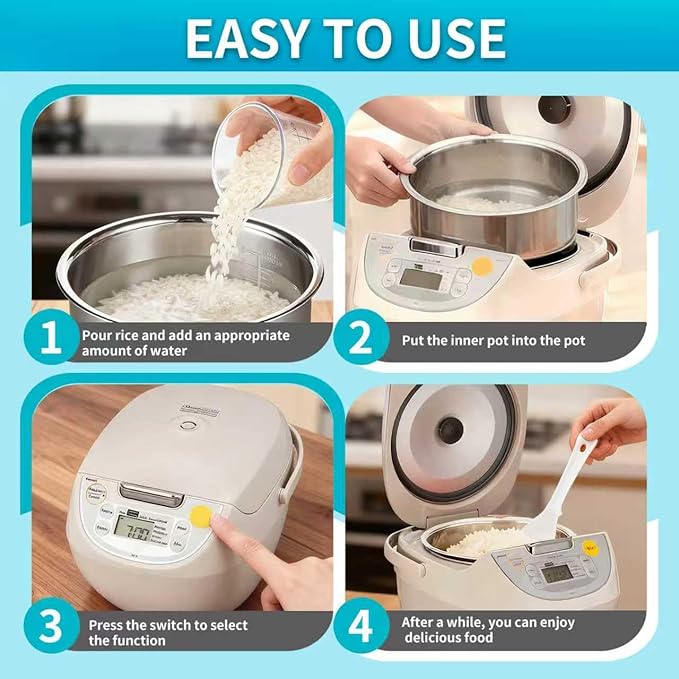 5.5-cup stainless steel inner pot - compatible with Tiger JBV-A10U model. made of 304 stainless steel. No rice cooker included.