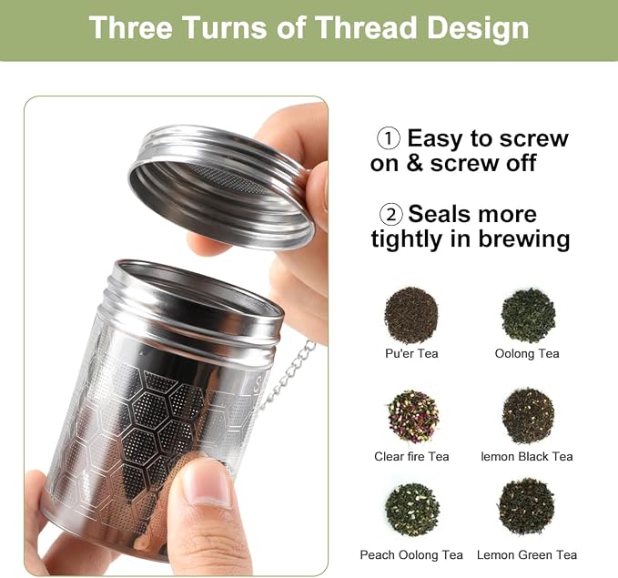 Tea Infuser Tea Strainer for Loose Tea, Stainless Steel Tea Ball | Spice Infuser 11cm/4.3 inch