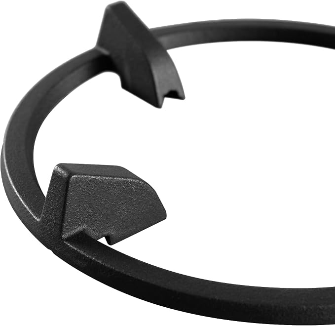 Wok Ring, 9 Inch Wok Support Ring Gas Stove Cast Iron Non Slip Gas Stove Top Burner Rings Wok Pan Stand Holder Gas Range Replacement Parts for GE, KitchenAid, Samsung, Whirlpool, Kenmore, Frigidaire
