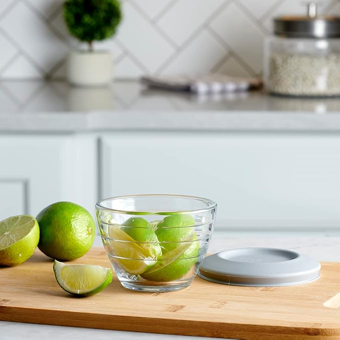 Anchor Hocking 4-IN-1 PREP BOWLS. 6 Piece set (3 Bowls and 3 lids)