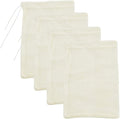 Cheesecloth Bags for Straining,Reusable Cold Brew Coffee Cheese Cloths Strainer,Large Nut Milk Tea Juice Bag,100% Natural Cotton Fine Mesh Filter Bags(X-Small,4 PACK)