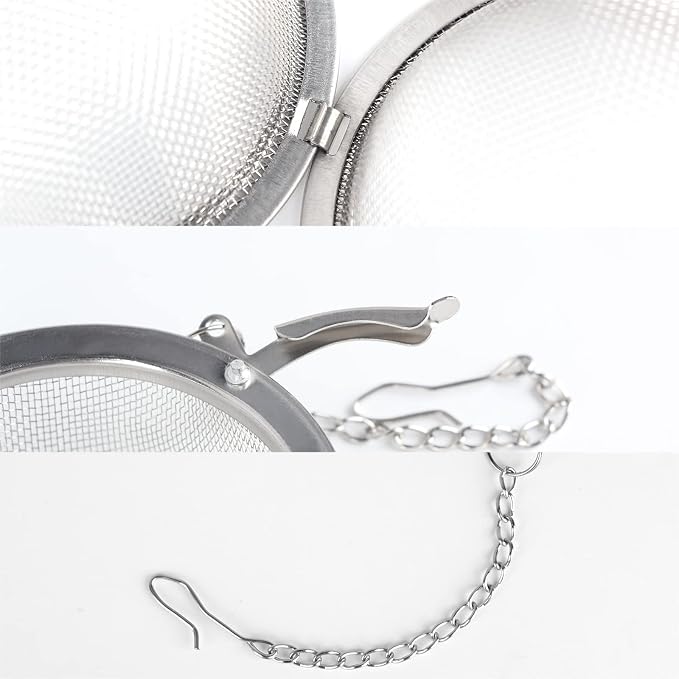 Fu Store 2pcs Stainless Steel Mesh Tea Ball 2.7 inches Tea Strainers | Teas Infuser Strainer Filters for Teas