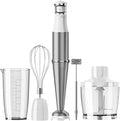 Turelar Immersion Blender Handheld Corded, 1100W 5 in 1 Hand Blender Set | Trigger Variable Speed, Emulsion Stick Mixer with Food Processor, Whisk, Frother, for Soup, Puree, Baby Food, Anti-scratch
