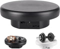 360° Electric Rotating Platform with Type-C Cable, 6.3in / 15lb Motorized Rotating Display for Jewelry Photography Products Live Show Video shoot, Mushroom Rotating Stand for 3D Model Cake Black