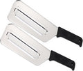 Cabbage Chopper Shredder, 2 Pack Cabbage Cutter Knife Kitchen Slicer Sauerkraut Cutter Coleslaw Grater, Sharp Stainless Steel Blades, Black