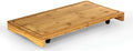 Camco Bamboo Stove Top Work Surface with Adjustable Legs & Built in Juice Groove - Covers Stove Top to Create Additional Kitchen Workspace - 2 Burner (43547)