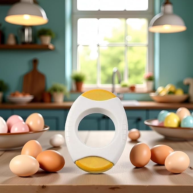 Yellow Egg Cracker Tool, Shell Opener Topper Cutter Separator for Quickly Cutting Off Tops of Eggs, Kitchen Gadgets Scissors