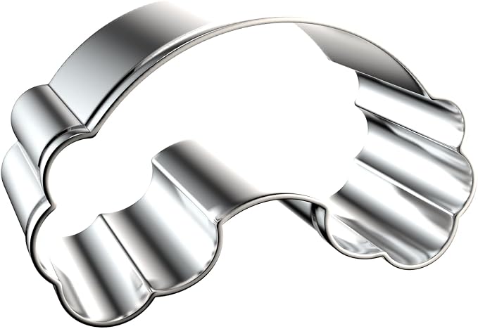 Rainbow Cookie Cutter Set - 5 inch, 4 inch, 3 inch, 2 inch - 4 Piece Rainbow Cookie Cutters Shapes Molds - Stainless Steel
