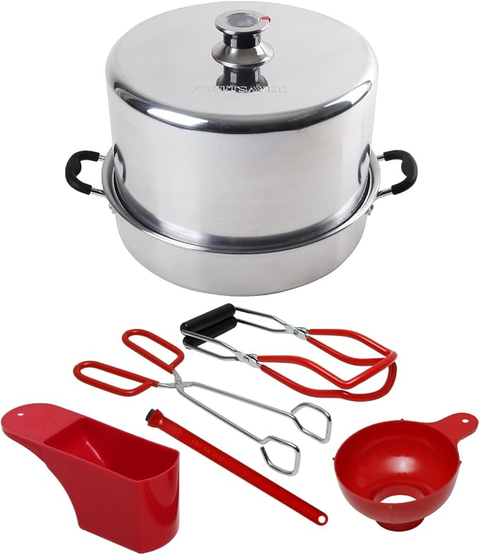 Kitchen Crop Steam Canner with Temperature Indicator (Aluminum Steam Canner + Tools)