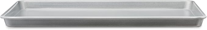 Amazon Basics Ceramic Nonstick Baking Sheet & Cooling Rack Set, Dishwasher Safe, Oven Safe, Half Sheet Size, Gray, 1-Pack