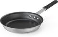 DUMOS 8 Inch Nonstick Frying Pan, Heavy-Gauge Aluminum Skillet with Ceramic Nonstick Coating, Stainless Steel Base & Handle, Omelet Pan for Induction, Electric, Gas, PFAS Free, Oven Safe, Black Handle