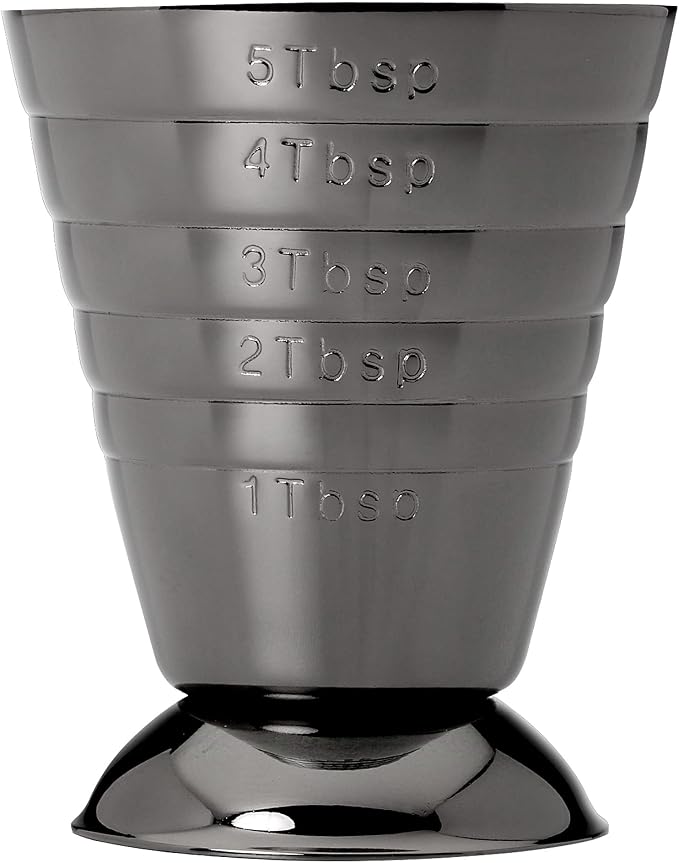 Barfly Bar Measuring Cup, 2.5 oz., Gun Metal Black