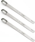 3PCS 1/4TSP(1.25ML) Measuring Spoon, Stainless Steel Long Handle Teaspoons | High Precision, Food-Grade Stainless Steel, ‌Rust-Free, Dishwasher-Safe, Easy-Read Markings, Multi-Purpose, Sturdy & Durable