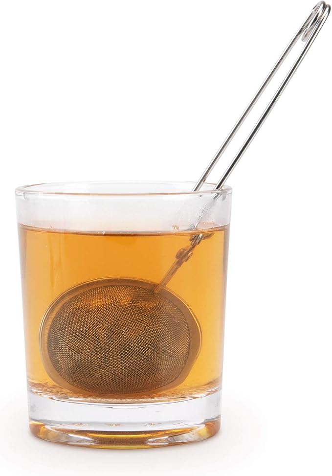 Snap Ball Tea Strainer, JEXCULL 3 Pack Premium Stainless Steel Tea Strainer with Handle for Loose Leaf Tea Fine Mesh Tea Balls Filter Infusers (Normal)