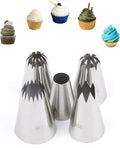 Large Piping Tips Set for Cake Decorating, Frosting Churros & Cupcake, 5 Pcs