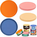 4 Inch Silicone Tuna Can Lids for Bumble Bee, 4 Pack Reusable Can Cover Topper for Chicken of the Sea, Silicone Can Lids for DINTY MOORE Stew Can 15oz or DON FRANCISCO'S coffee Can 12oz